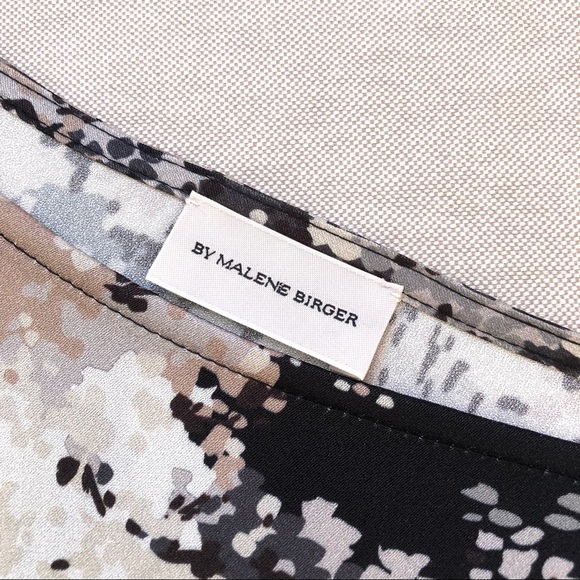 By Malene Birger Cisco Drawstring Ruched Print Midi Skirt - Picture 6 of 8